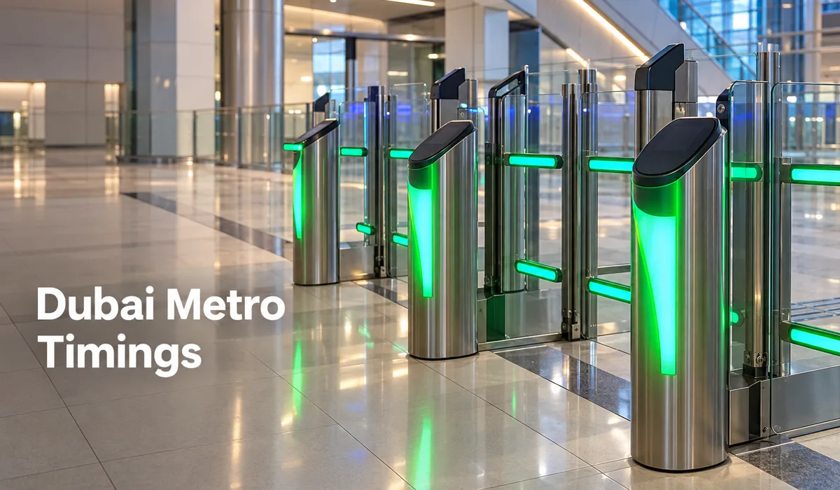 Dubai Metro Timings: Opening and Closing Hours for Every Day